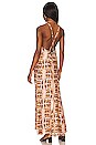 view 3 of 4 High Tide Silk Dress in Copper Tan