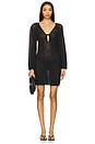 view 1 of 4 Mesh Knit Cover Up in Black