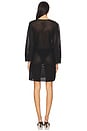 view 3 of 4 Mesh Knit Cover Up in Black