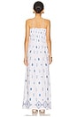 view 3 of 3 Shirred Maxi Dress in White
