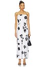 view 1 of 3 ROBE MAXI COUPE EN BIAIS MAY FLOWER in White