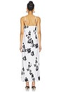 view 3 of 3 ROBE MAXI COUPE EN BIAIS MAY FLOWER in White