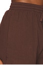 view 6 of 6 Crinkle Short in Dark Chocolate