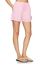 view 1 of 6 Stripe Drawstring Shorts in Light Pop Pink