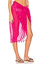 view 2 of 4 Cotton Gauze Sarong in Tahiti Pink