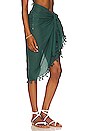 view 2 of 4 Cotton Gauze Sarong in Evergreen