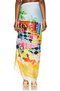 view 4 of 6 Cuba Sarong in Turquoise