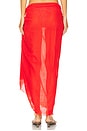 view 4 of 6 Textured Cotton Beach Wrap in Flame