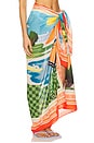 view 2 of 6 Sunset Sarong in Turquoise
