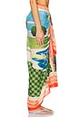 view 3 of 6 Sunset Sarong in Turquoise
