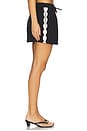 view 3 of 6 Drawcord Waist Mini Skirt in Black