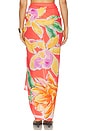 view 4 of 6 Hothouse Floral Sarong in Summer Melon