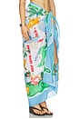 view 2 of 6 Viva Vacation Sarong in Powder Blue