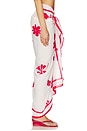 view 2 of 6 May Flower Sarong in Ecru & Cosmo