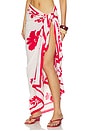view 3 of 6 May Flower Sarong in Ecru & Cosmo