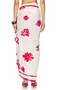 view 4 of 6 May Flower Sarong in Ecru & Cosmo