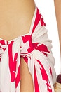 view 6 of 6 May Flower Sarong in Ecru & Cosmo