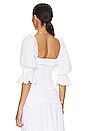 view 3 of 4 Caspian Shirring Top in White