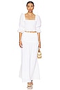 view 4 of 4 Caspian Shirring Top in White