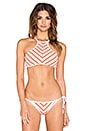 view 1 of 4 Coast to Coast High Neck Bikini Top in Nectarine