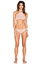 view 4 of 4 Coast to Coast Tie Side Bikini Bottom in Nectarine