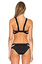 view 3 of 4 High Neck Tank Bikini Top in Black