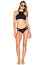 view 4 of 4 High Neck Tank Bikini Top in Black