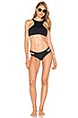 view 4 of 4 スプリットバンドビキニボトム　 in Black