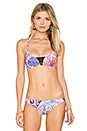view 1 of 4 HAUT DE MAILLOT DE BAIN BRASSIÈRE KASHMIR ROULETTE in Wild Orchid