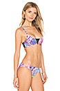 view 2 of 4 HAUT DE MAILLOT DE BAIN BRASSIÈRE KASHMIR ROULETTE in Wild Orchid
