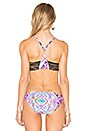 view 3 of 4 HAUT DE MAILLOT DE BAIN BRASSIÈRE KASHMIR ROULETTE in Wild Orchid