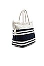 view 3 of 4 BOLSO TOTE CARRIED AWAY RIVIERA in Indigo & White