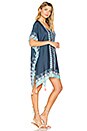 view 2 of 4 CAFTAN IMPRIMÉ BORDURES in Marine Blue