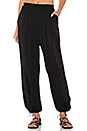 view 1 of 4 PANTALON VOILE JEANIE in Black