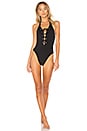 view 1 of 3 Lace Up One Piece in Black
