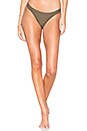 view 1 of 4 Inka Rib Bikini Bottom in Dark Olive