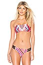 view 1 of 5 Desert Tribe Bandeau Bikini Top in Flame