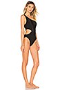 view 2 of 3 Active One Shoulder One Piece in Black