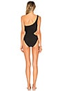 view 3 of 3 Active One Shoulder One Piece in Black