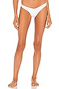 view 1 of 5 Capri Sea V High Cut Rio Bikini Bottom in White