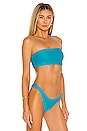 view 2 of 5 Essentials Tube Bikini Top in Scuba Blue