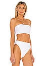 view 2 of 5 Essentials Tube Bikini Top in White