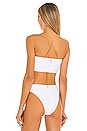 view 3 of 5 Essentials Tube Bikini Top in White