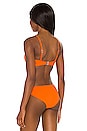 view 3 of 4 Active Hybrid Bralette Bikini Top in Spicy Orange