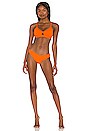 view 4 of 4 Active Hipster Bikini Bottom in Spicy Orange
