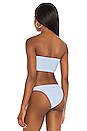 view 3 of 5 Essentials Tube Bikini Top in Blue Bell