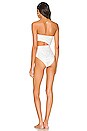 view 4 of 5 Costa Bella Bandeau One Piece in White