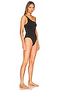 view 2 of 4 Sea Dive One Shoulder One Piece in Black