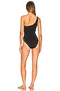 view 3 of 4 Sea Dive One Shoulder One Piece in Black