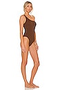 view 2 of 3 Sea Dive One Shoulder One Piece in Tiramisu
